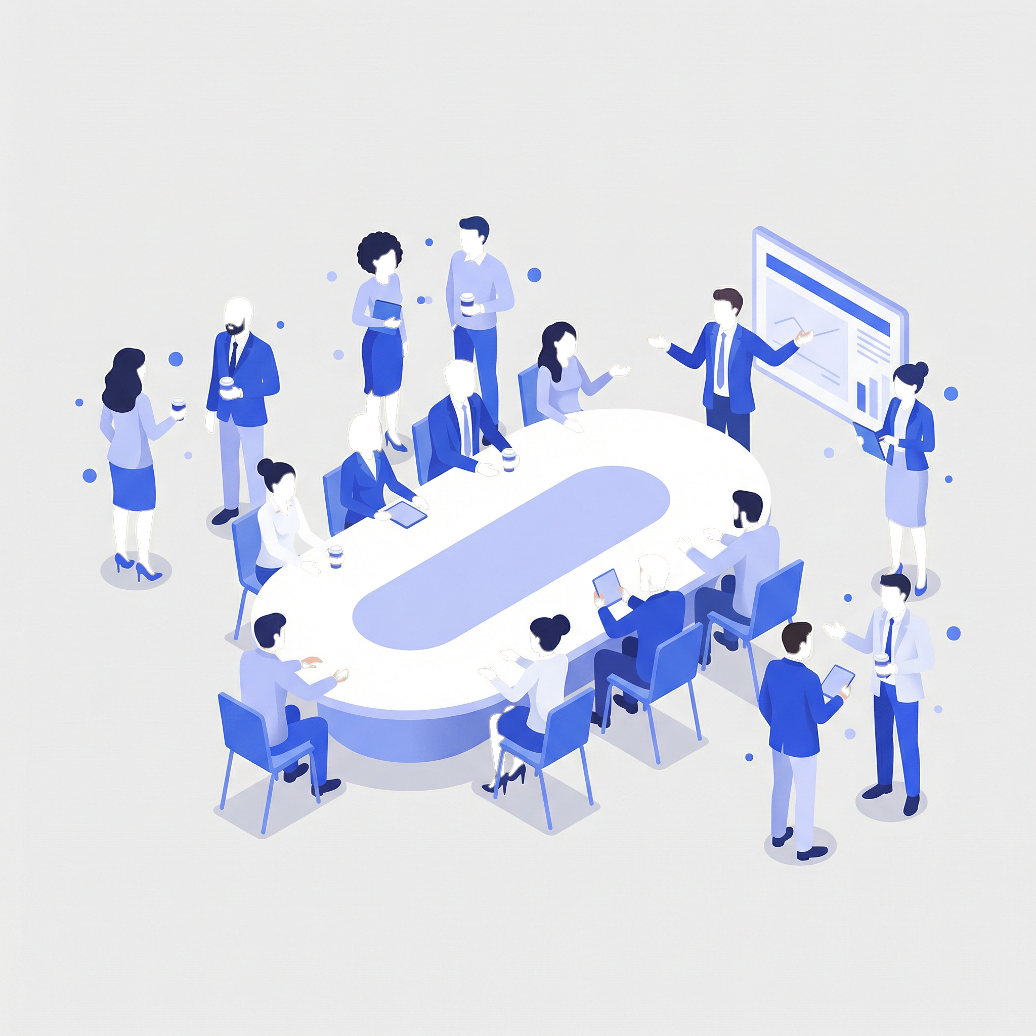 Business professionals at a conference event